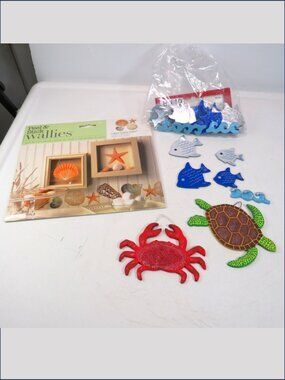 Seashore Ocean Wallies Decals & Craft Wood Shapes Mega Lot Destination DIY